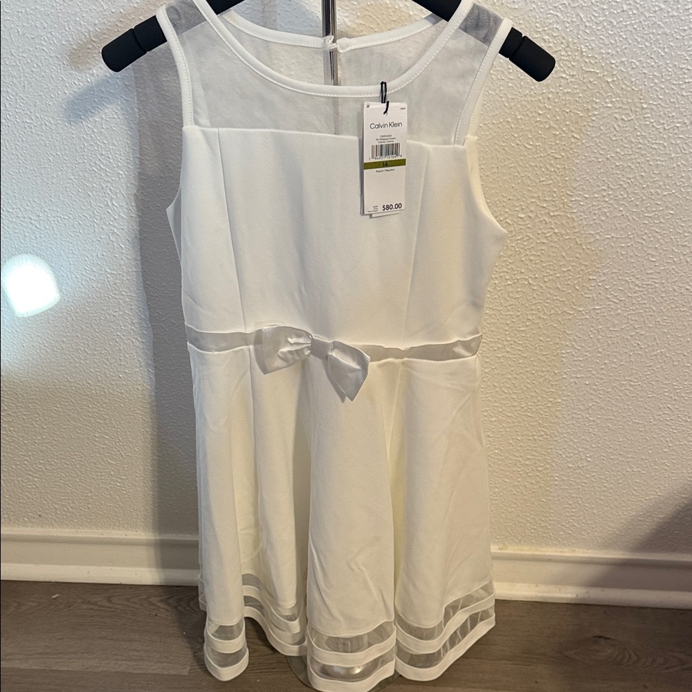 Calvin Klein White Kids Formal Dress